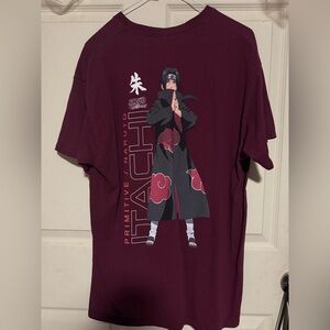 Primitive x Naruto Shippuden II Itachi Burgundy T-Shirt